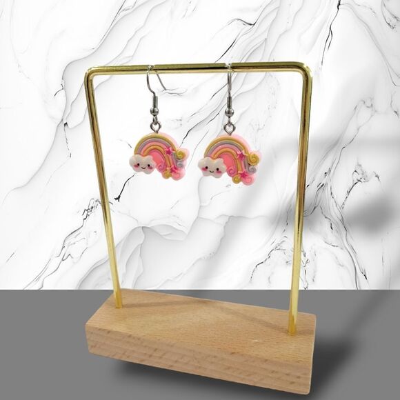 🌈Smiling Rainbow Earrings🌈(2-A010-D)-Jewelry for Women - Picture 5 of 6